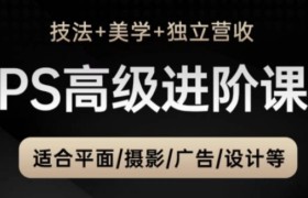 PS高级后期进阶课(技法+美学+独立营收)，适合平面摄影广告设计等