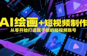 AI绘画+短视频制作，从零开始打造属于你的短视频账号