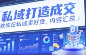 私域打造成交，教你在私域卖好货，内容汇总