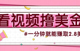 国外无脑看直播撸美金项目，多账号操作，可收益放大，每分钟最高赚取2.8美元！