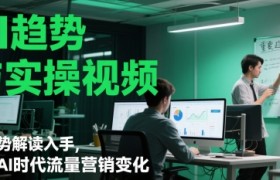 AI趋势与实操视频，从趋势解读入手，剖析AI时代流量营销变化