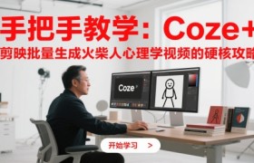 手把手教学：Coze + 剪映批量生成火柴人心理学视频的硬核攻略