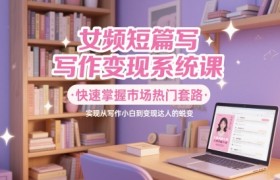 女频短篇写作变现系统课，快速掌握市场热门套路，实现从写作小白到变现达人的蜕变