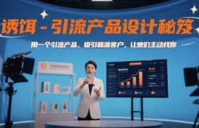 诱饵-引流产品设计秘笈，用一个引流产品，吸引精准客户，让他们主动找你