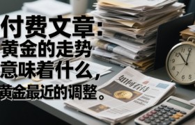 付费文章：黄金的走势意味着什么，如何看待黄金最近的调整