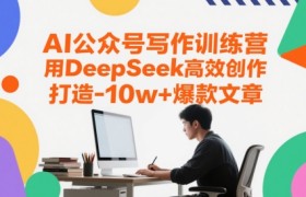AI公众号写作训练营，用DeepSeek高效创作，打造10w+爆款文章