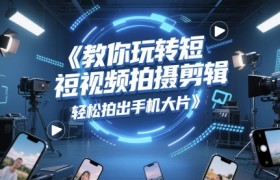 教你玩转短视频拍摄剪辑，轻松拍出手机大片