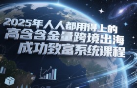 a2025年人人都用得上的高含金量跨境出海成功致富系统课程