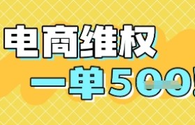 电商维权项目，会网购，一部手机即可操做，一单5张