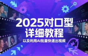 2025对口型详细教程以及利用AI批量快速出视频